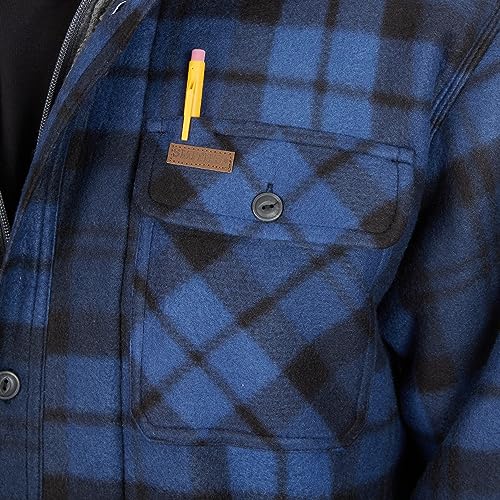 Image of Smith's Workwear Men's Big Men's Sherpa-lined Microfleece Shirt Jacket