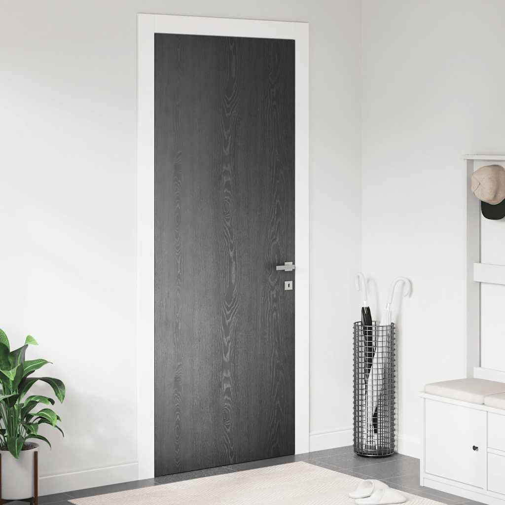 2 pellicole autoadesive per mobili, effetto legno scuro, per porte, pareti e superfici lisce, 500 x 90 cm