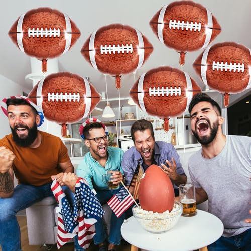 Image of 24 Pcs Sports Foil Balloon Set, 18 Inch Football Basketball Baseball Volleyball Golf Soccer Balloons All Sports Game Balloons for Birthday Baby Shower Sports Themed Party Decorations