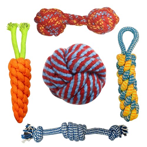 Tailworld Pet Chew Toys, Multicolor, Pack of 5 - Image 2