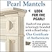 Pearl Mantels ARYB56140 Rich Architectural Quality Wood Mantel Surround, 56