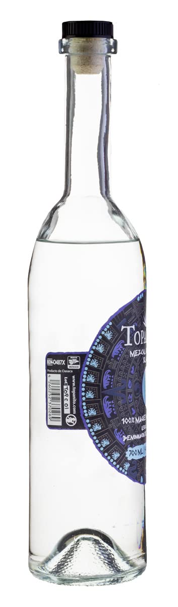 Topanito Mezcal Artesanal Blanco 100% Maguey Madre Cuishe 49% Vol. 0,7l