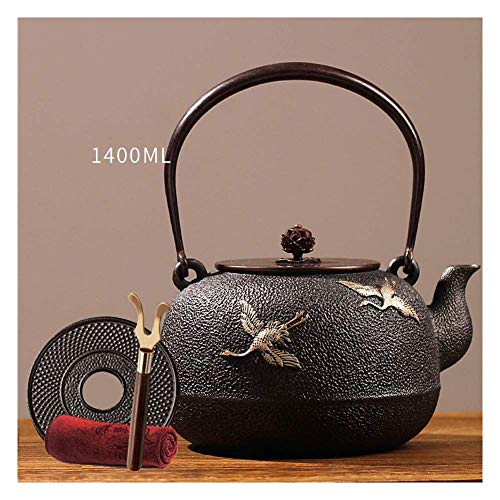 Con burbujas desmontables, tetera, tetera resistente al calor, máquina de té perfecta, set de té y tetera (tamaño: 1200…