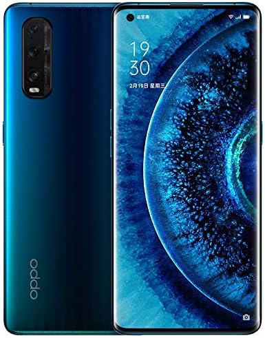 Original Oppo Find X2 8G+128GB 5G Mobile Phone Snapdragon 865 Android 10 6.7" OLED 120HZ 48.0MP 65W Charger Global Warranty Cellphone by-（Real Star Technology） (Ocean (Glass) 8+128gb)