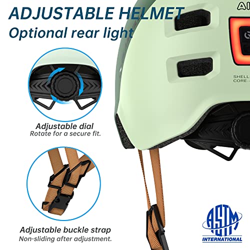 Glamvilla Bike Skateboard Helmet Lightweight Helmet Adjustable Bicycle Helmet Multi-Sport Helmets For Kids, Youth & Adults,3 Sizes (Large, Green) #TOP3