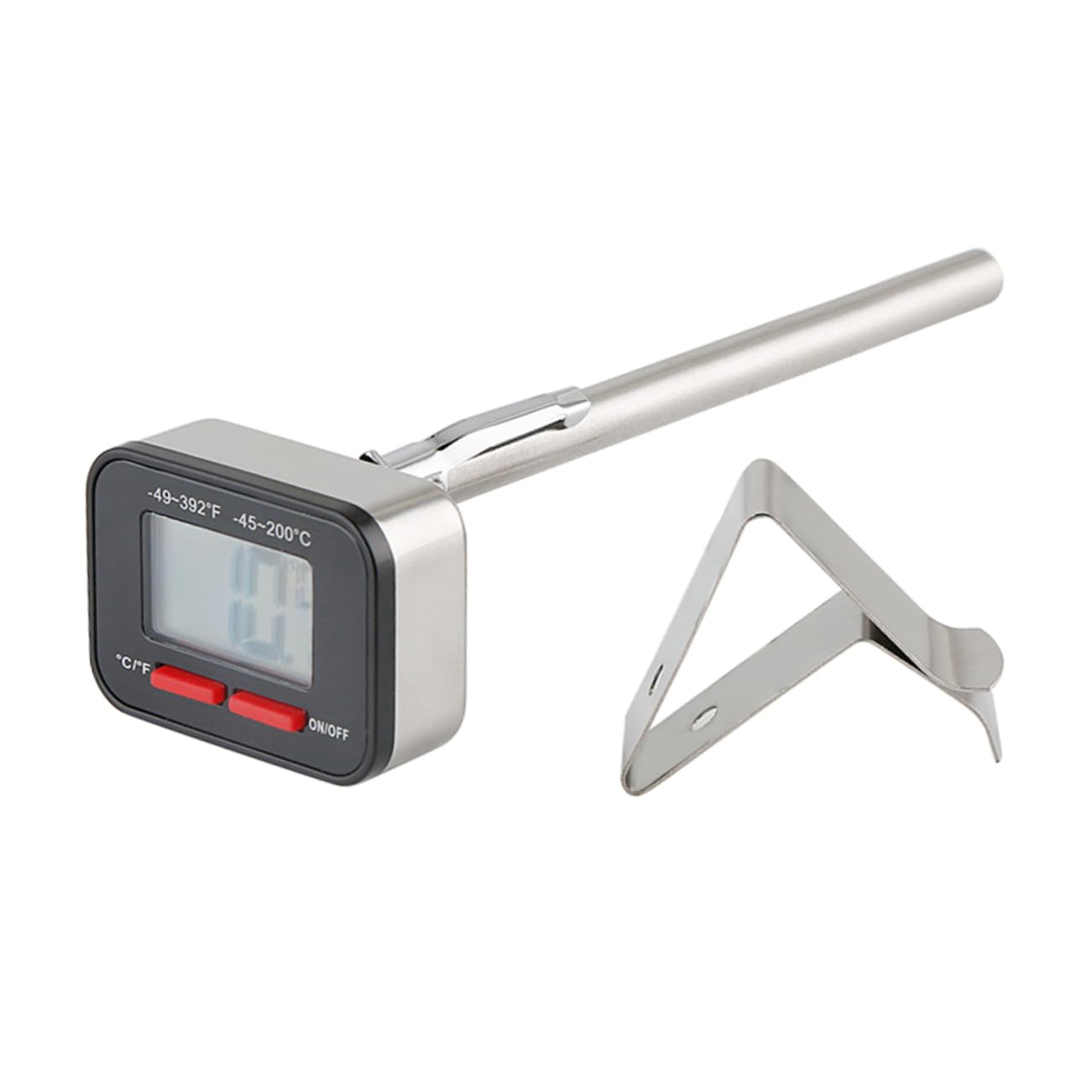 Hemoton Digital Milk and Coffee Thermometer Instant Read Electronic Temperature Gauge for Accurate Milk and Beverage Preparation