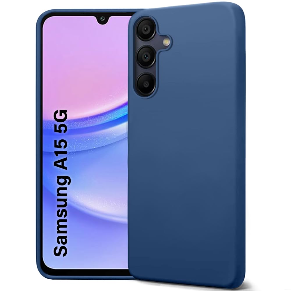 TheGiftKart Liquid Silicone Back Cover Case for Samsung Galaxy A15 5G | Soft Micro-Fibre Lining Inside | Camera Protection Bump | Shockproof Back Cover Case for Samsung A15 5G (Blue) (B0CR114TMV) Amazon Price History, Amazon Price Tracker