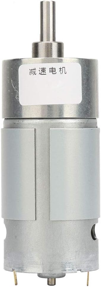 Full Copper Coil DC Gear Motor, 6V Speed Reduction Geared Motor, High Torsion Low Noise Metal Gearbox with Pure Copper Winding for Robotics and DIY Projects (Reduction ratio 810, no-load speed 9)