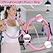 UMMNPR 19 Pack Pilates Ring Set for Women, Home Workout Equipment with 12 inch Magic Circle Pilates Ring and Ball Set, 5 Resistance Bands, Magic Circle, Grip Socks & Accessories for Full Body Toning