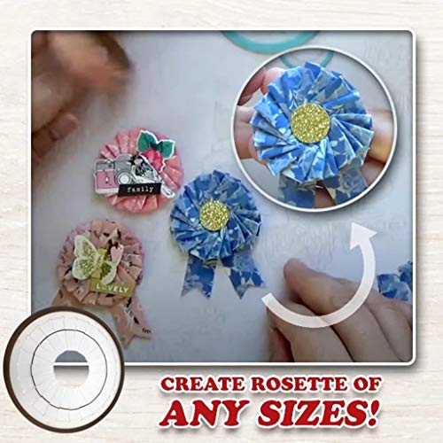 BEIDUOYANG DIY Rosette Maker Handmade Ribbon Flower Decor Making Tool Easy Rosette Maker DIY Craft Supplies Home Decoration Handmade Ribbon Flower Making - Thumbnail 7
