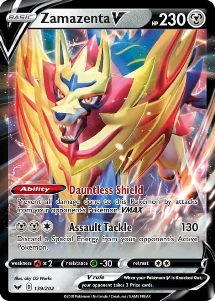 Amazon.co.jp: ポケモン-ザマゼンタV-139/202-ソード*&シールド