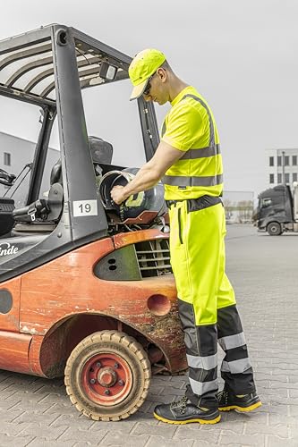Camisa de utilidades de trabajo Högert Technik con bolsillos reforzados en amarillo S 3