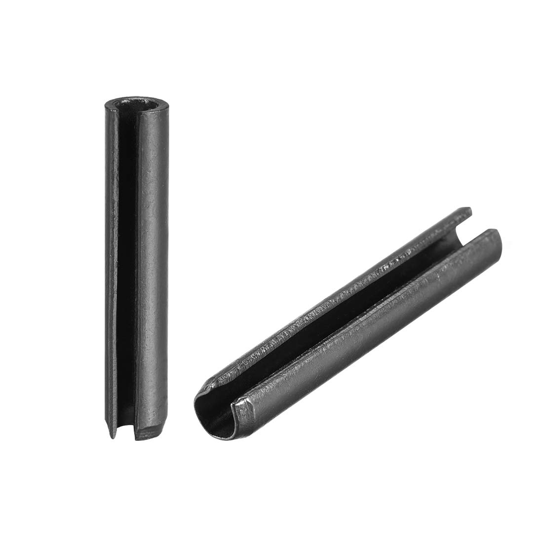 Photo 1 of uxcell Slotted Spring Pin - 5mm x 30mm Plain Finish 65Mn Roll Assortment Kit for Small Machine Projects 30Pcs