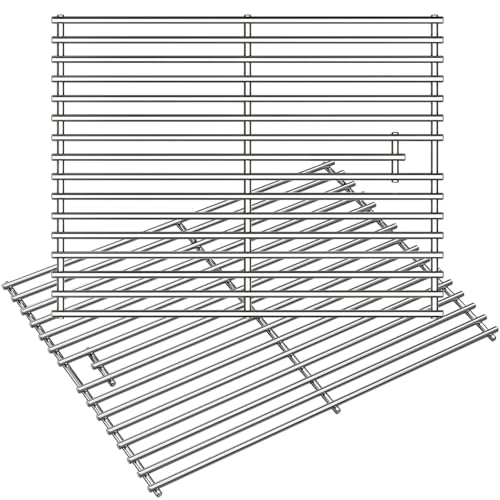 Wanchao 17 Inch Stainless Steel Cooking Grates for Home Depot Nexgrill 720-0830H 720-0830D 720-0783E 720-0783C Gas Grill Replacement Parts Uniflame Gas Grills Cooking Grids 2 Pack