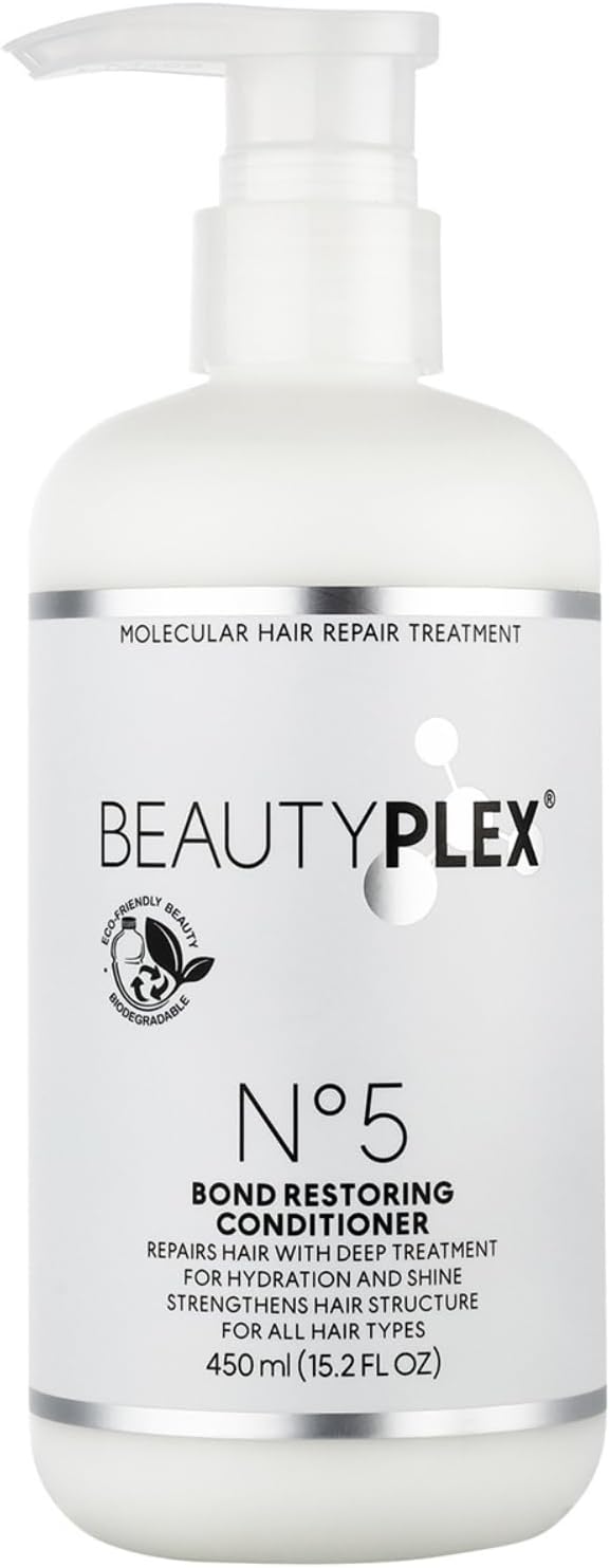 5 Bond Restoring - Conditioner | Molecular Hair Repair Treatment | Strengthens, Nourishes, Moisturizes & Repairs Hair Structure. Shining, Softness, Anti-Frizz. 450ml. (15.2 oz)