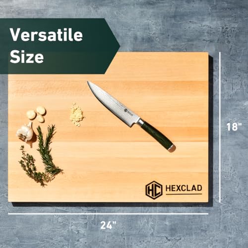 Tabla de cortar HexClad extra grande de madera miniatura 2