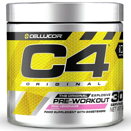 C4 Original - Pre-Workout-Booster - Getränkepulver für Energy Drink | 150 mg Koffein + Beta-Alanin + Kreatin-Monohydrat (Pinke Limonade, 30 Portionen)