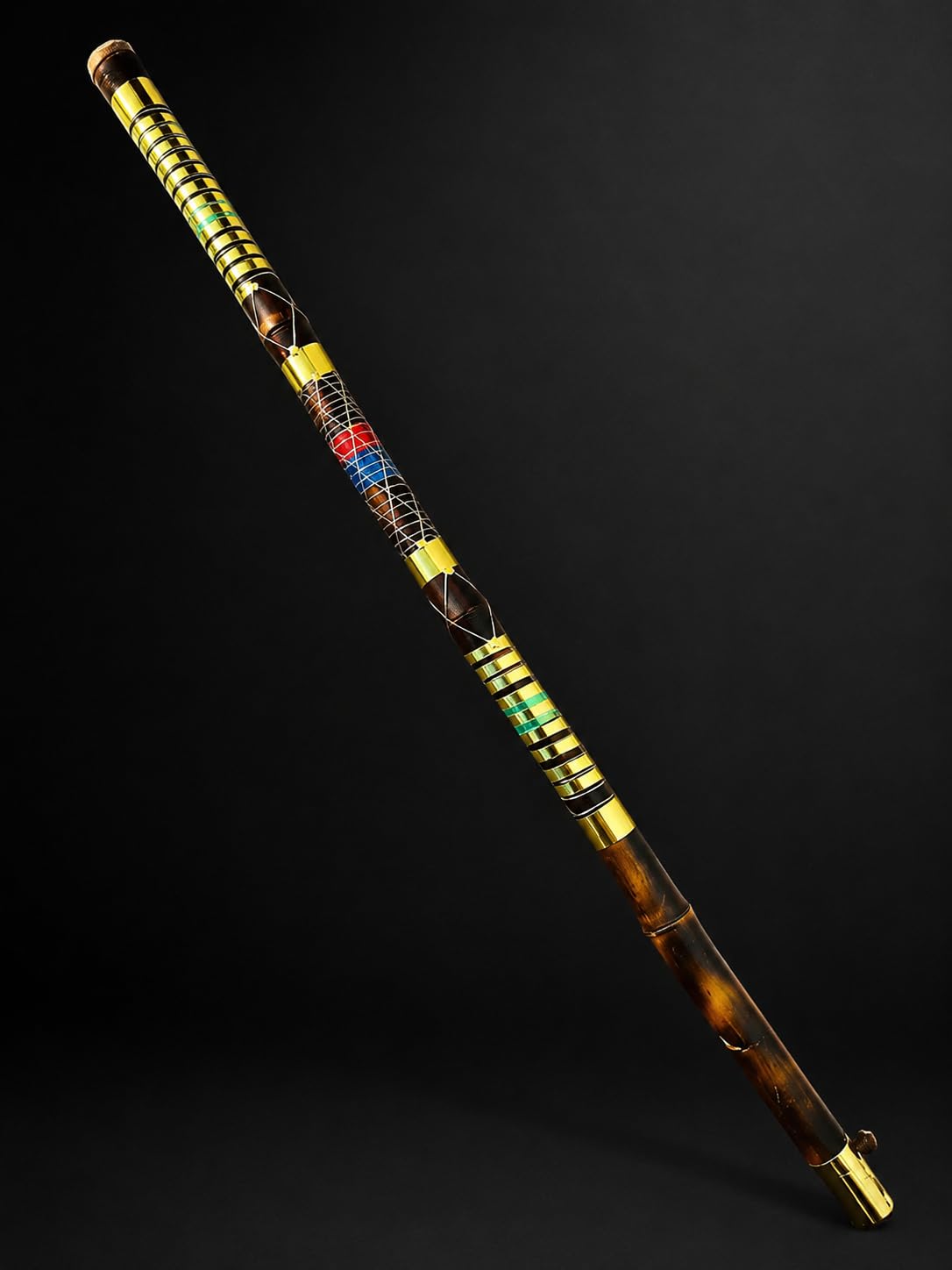 Handcrafted Wooden Walking Cane, Designer Safety Stick with Grip and Metal Tip, Lightweight Lathi for Men and Women-image-46