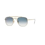Ray-Ban RB3648 THE MARSHAL 001 51M Gold/Green Hexagonal Sunglasses For Men For Women +BUNDLE with ACCESSORY EYEWEAR KIT