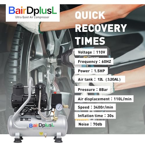 BairDplusL 3.2 Gallon Air Compressor