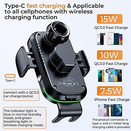 Auckly-15W-Fast-Qi-Wireless-Car-Charger-Electromagnetic-Sense-Car-Wireless-Charger-Automatic-Phone-Suction-Holder-Dashboard-Mount-Compatible-for-S20S21for-iPhone-1213-Pro-Max-Mini11XSXR-etc