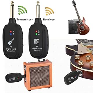 Système de guitare sans fil UHF émetteur de guitare sans fil et récepteur 20Hz-20KHz pour le violon de basse de guitare… - Les Beatles, Paul McCartney, John Lennon, RIngo Starr, George Harrison Système de guitare sans fil UHF émetteur de guitare sans fil et récepteur 20Hz-20KHz pour le violon de basse de guitare… – Image 2