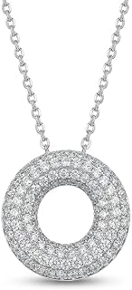 Crystal Round Pendant Necklace for Women Price In India