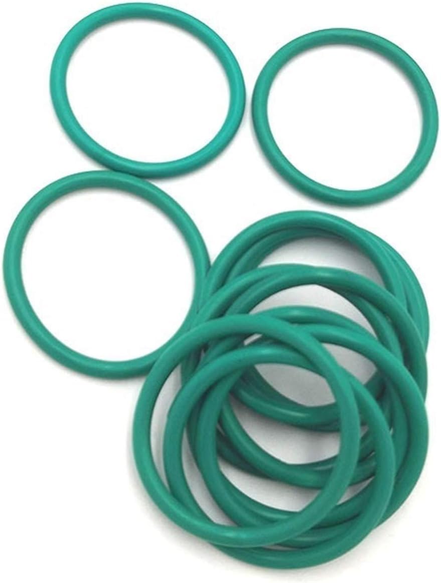 Arandela de goma, sello de goma, junta tórica Arandela de sellado Resistente al aceite Junta de sellado resistente a ácidos y álcalis Junta tórica de FPM, juntas tóricas verdes de FKM OD8 mm ~ 400 mm