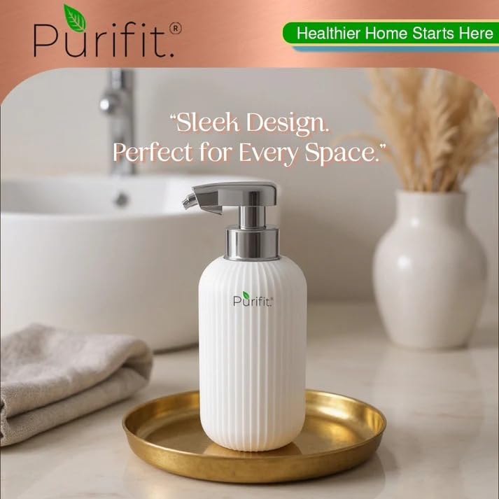 Image of Purifit Automatic Soap Dispenser | 500ML | Touchless Smart Sensor (Ceramic)