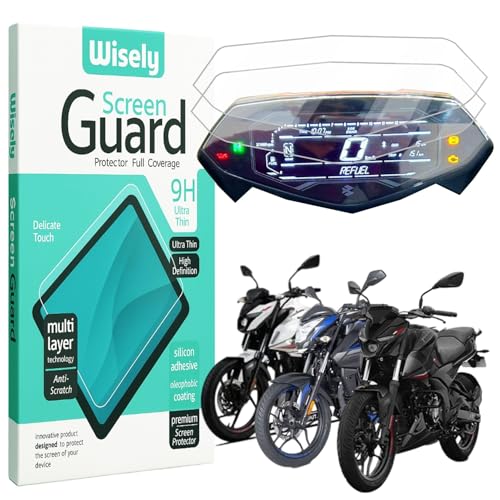 Image of Wisely |Pack 2| Premium Screen Guard for Bajaj Pulsar N150 N160 N250 Facelift 2024 Bike - TFT Display Digital Meter Protector - HD Clear, Full Cover - Easy Installation Kit - Motorcycle Accessories