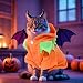Halloween-Kürbis-Kostüm für Hunde und Katzen, lustige Haustierkleidung, für kleine Hunde, Katzen, Welpen, Größe XL