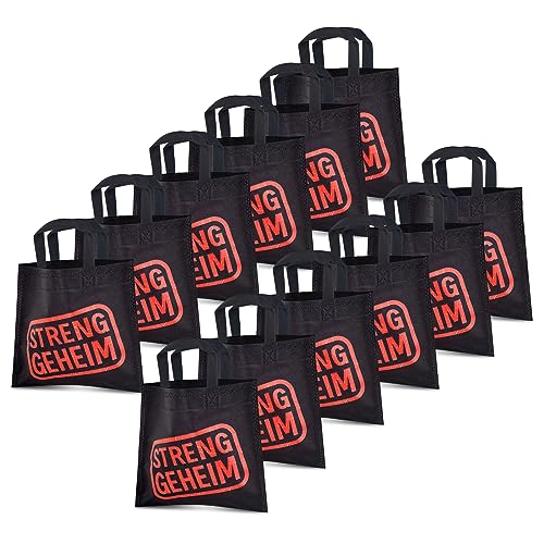 12 bolsas de fiesta de detective, decoración secreta para