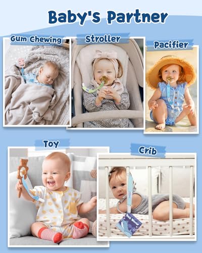 Image of babygoal Pacifier Clips Set of 6