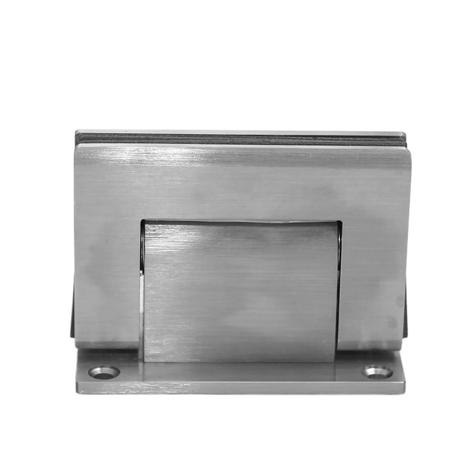Pknaqwlsx One Color Stainless Steel Brass 316 304 Glass Door Bathrooms 90 Degree Glass To Wall Hinge(Satin)
