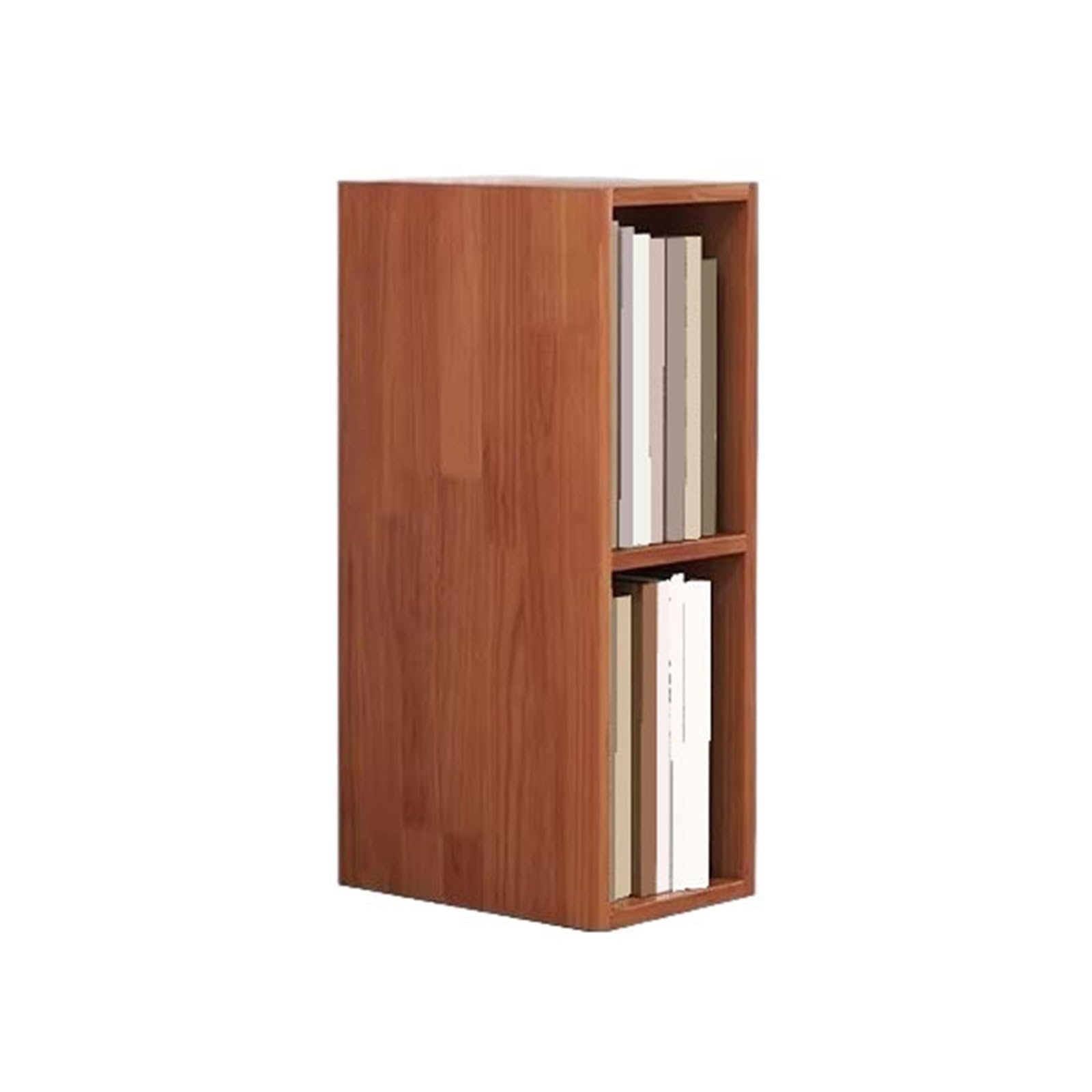 Shihan-2015 Bookcase Floor Standing Minimalism Narrow Bookshelf Office Wooden Organize Cabinet Home Bedside Table Display Shelf(Small)