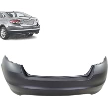 Rear Bumper Cover Compatible with Mazda 6 2009-2013 | DIRECT REPLACEMENT | Primed | Plastic | GSYL50221BBB | MA1100195