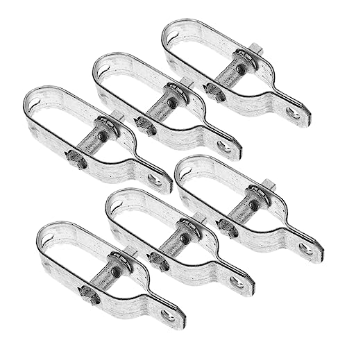 SEWOART 6pcs Small Wire Tensioner Sun Shade Turnbuckle Tensioner Steel Wire Tightener Cord Tensioner Cable Tensioner Fence Grape Cable Tightener Steel Fasten Clamp Rope Tensioner Casting