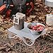 kowaku Folding Table Light PP Board Portable Folded Heat Resistant Cutting Board Small Dining Table for Yard Fishing Beach BBQ
