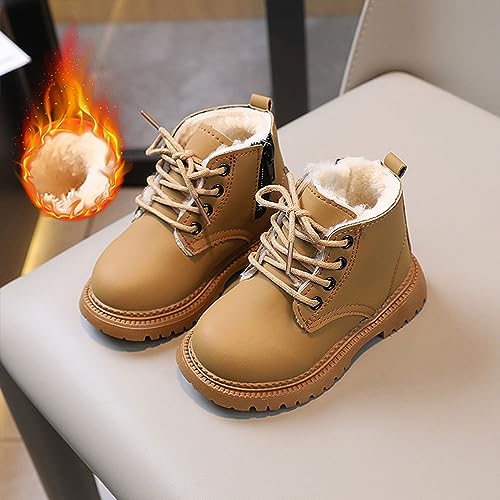Kids Ankle Boots Boys Girls Lace up Casual Hiking Ankle Boots Outdoor Boots for Toddler/Little Kid/Big Kid4