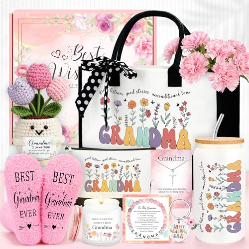 Image of Grandma Gifts for Birthday Best Grandma Gift Ideas for Grandmother Cool Presents for New Grandmas To Be Meaningful Gifts for First Time Grandmother Happy Birthday Grandmas Things Stuff from Grandson