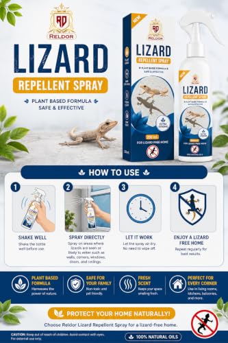 Image of Lizard Repellent Spray, Plant Based Formula, 250 ml