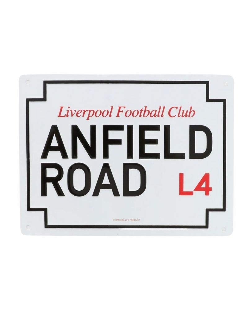 Liverpool FC Small Metal Anfield Road Sign LFC Official