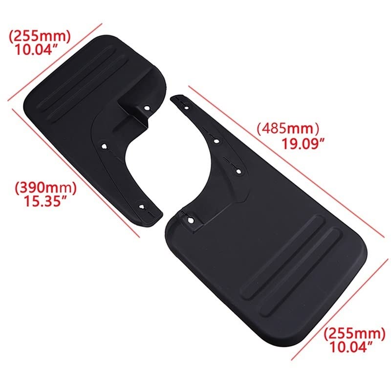 Guardabarros para Toyota Hilux 2WD (2006-2014) delantero y trasero 5