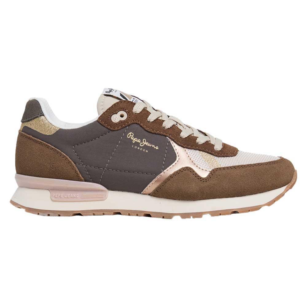 Pepe Jeans Women's Marron Trainers Brit Mix