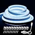 Areful 16.4FT Neon Lights Daylight, LED Flexible Linkable Waterproof Rope Strip Lights Nature White for DIY Sign Living Gaming Room Bedroom Bars Wall Party Wedding Christmas Indoor Outdoor Décor