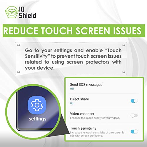 Image of IQ Shield Screen Protector Compatible with Samsung Galaxy Note 10+ Plus (Note 10+ 5G, 6.8 inch Display)(2-Pack)(Case Friendly) Anti-Bubble Clear Film