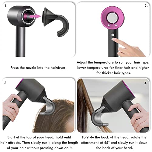 image for TAVVKE Anti-Flight Flyaway Attachment Nozzle for Dyson Supersonic Hair