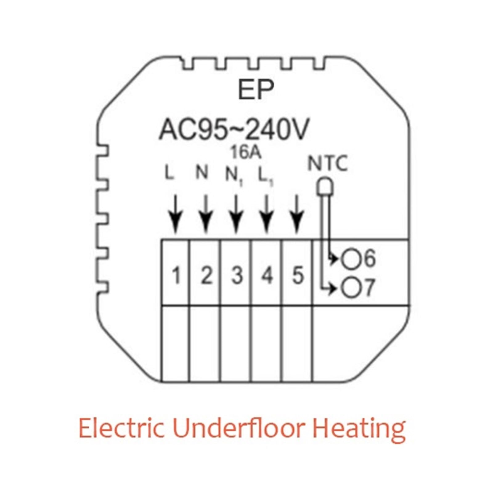 Termostato inteligente, Termostato Tuya de pantalla LCD, controlador de temperatura ambiente de calefacción de caldera de Gas funciona con vida inteligente(Underfloor Heating)