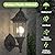 EMART Outdoor Porch Light LED Exterior Wall Light Fixtures, Special Handling Anti-Corrosion Plastic Material, Waterproof Security Lamp for Wall, Garage, Front Porch - 2 Pac