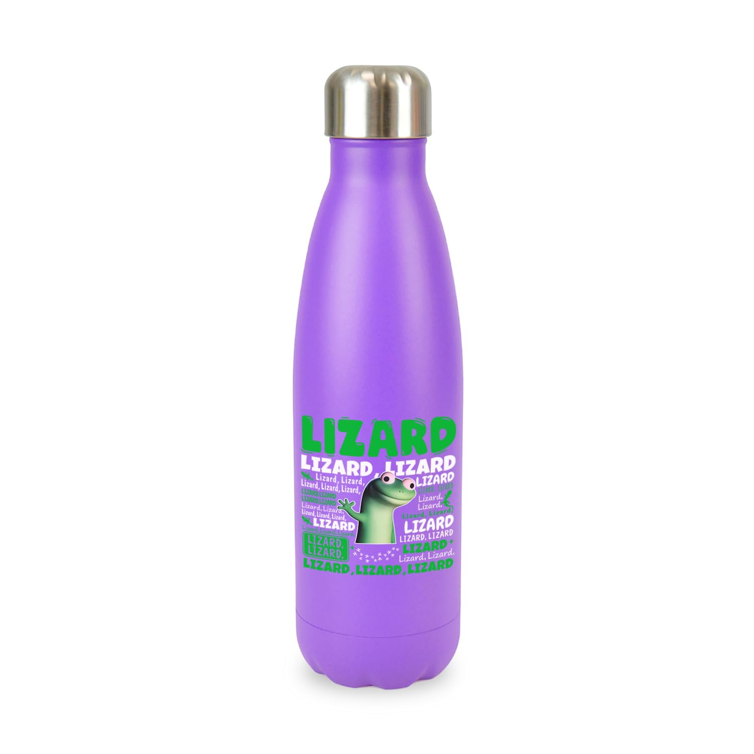 Taylor Brown Lizard Meme, green lizard lizard lizard, trending viral novelty trend screw top lid stainless steel water bottle drinks cup water bottle refill cute fun explore travel